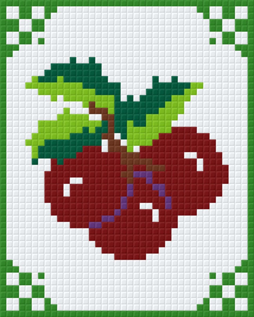 Angies Cherries One [1] Baseplate PixelHobby Mini-mosaic Art Kit image 0